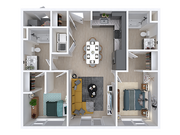 Gahn | 2bd, 2ba - 888 sqft.