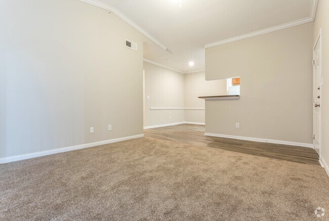 Living Room, Dining Room, and Kitchen