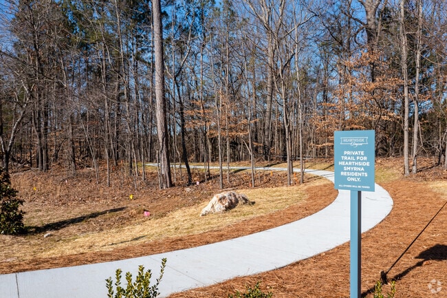 Walking path connects to the Silver Comet Trail