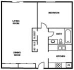 1BR/1BA