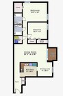 Two Bedroom Two Bath Mid-Rise Floorplan