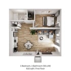 One Bedroom Floorplan