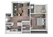 1 Bedroom | 1 Bath | 519 SF