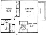 1BR/1BA