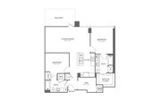 Two Bedroom Two Bath With Den (1,192 SF)