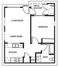 1BR/1BA