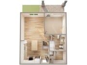 Explore this beautifully designed modern apartment with an open layout, perfect for comfortable living.