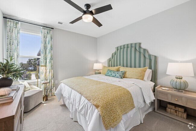 A1B 1BR, 1BA - 822SF - Bedroom - Proximity Watermark