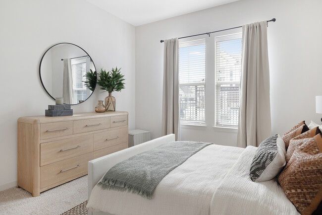 Experience serenity in this elegantly designed bedroom, perfect for restful nights.