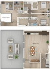 T2 - Floor Plan 2D
