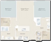 Express | 2-Bed/2-Bath | 1008sq/ft