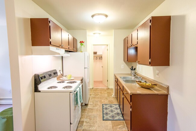 Kitchen (cabinets and countertops vary) - The Villas Apartments