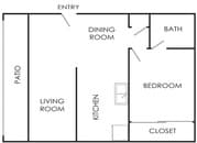 1BR/1BA