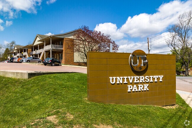University Park Apartments Signage