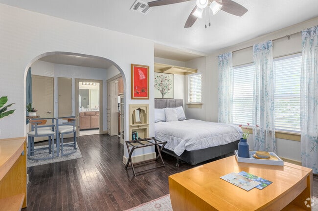 Traditional Studio Apartment - 440SF - Living Room/Bedroom