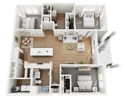 Floor Plan C1 | Echelon at Charlotte | Apartments in Charlotte, NC