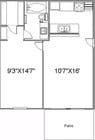 1BR/1BA