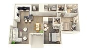 Two Bedroom, Two Bathroom