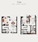 TH4 | 2 Bed 2.5 Bath 1,582 square feet