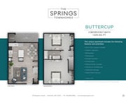 Explore the Buttercup floor plan, a perfect blend of modern amenities and spacious living.