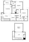 The Ridgewood Loft 2 bedroom 2 bathroom with loft 1513 sq ft apartment home at The Kendrick located in Atlanta, GA 30324