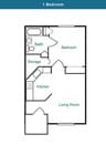 1BR/1BA