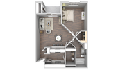1 Bedroom Floorplan