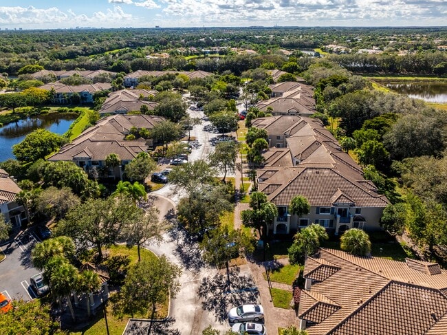 Aerial view of neighborhood