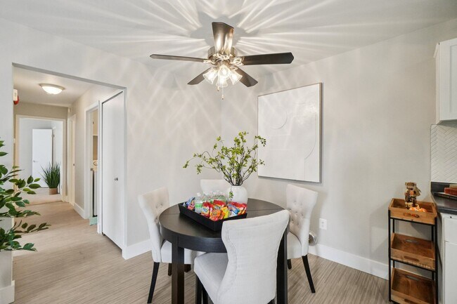 Gather for meals in comfortable dining areas with ample space for family and friends, professionally operated by Highlands Vista Group.