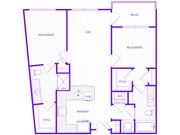 The Rider | 2 bed 2 bath | 1065 sq ft