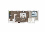 Explore effortless living in this beautifully designed apartment featuring a versatile den and a welcoming living space.
