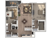 2 bedrooms, 2 baths