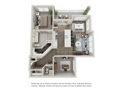 B: 1bed 1bath