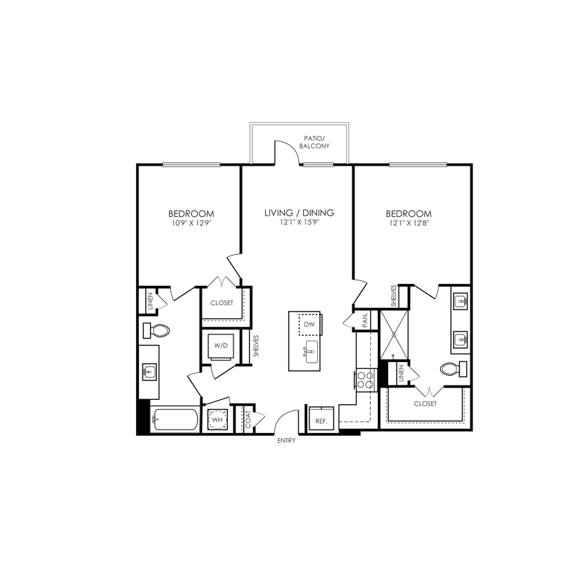 Floor Plan - B2- 2x2
