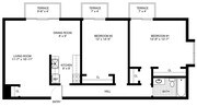 2BR/1BA 3 Balconies