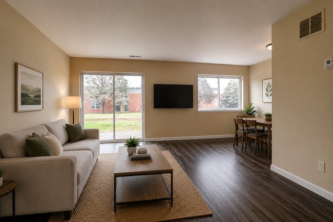 Townhome Living/Dining Area off the kitchen