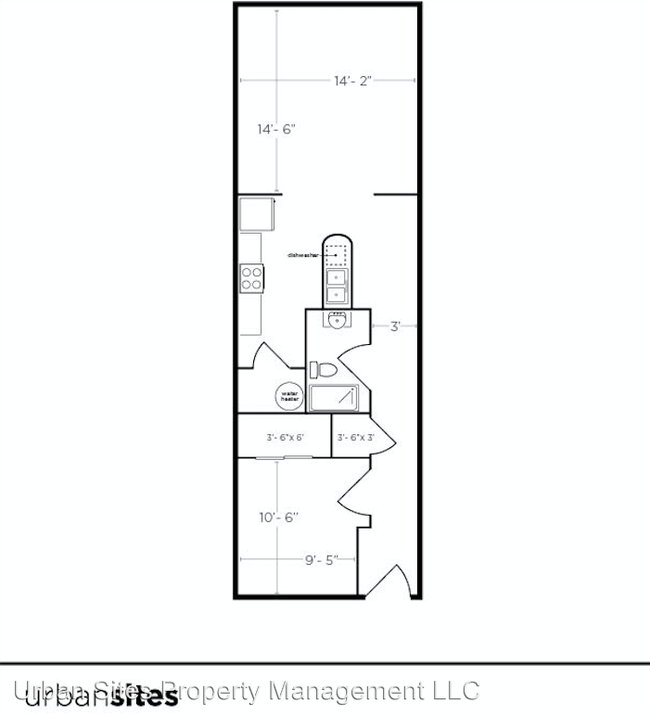 Photo - 1 br, 1 bath  - 1411 Main St