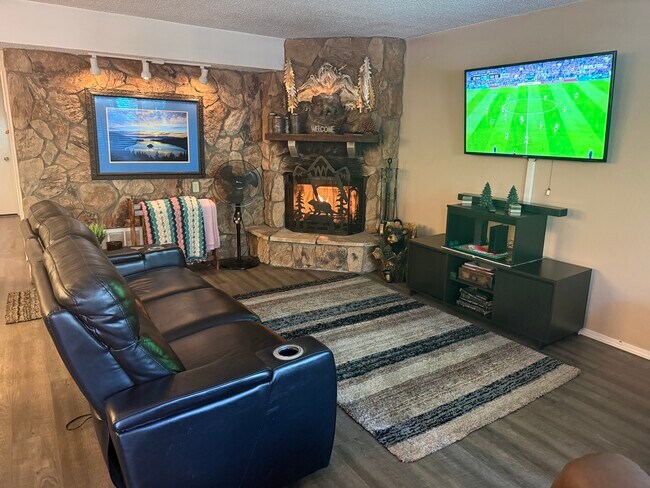 real wood fireplace, smart tv - 1148 Herbert Ave Unit #d