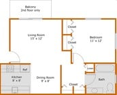 1BR/1BA