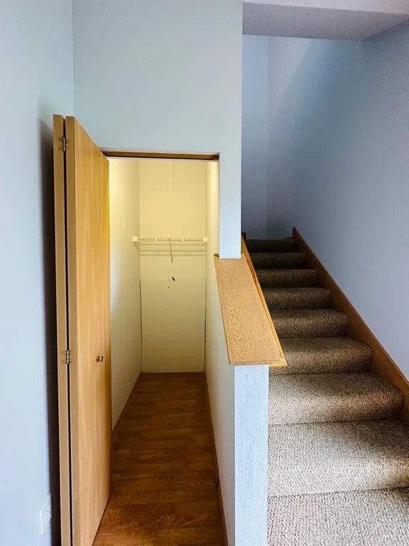 Almacenamiento dentro y debajo de las escaleras. - 6363 Commonwealth Dr Unidad Carriage Homes of Park Hi