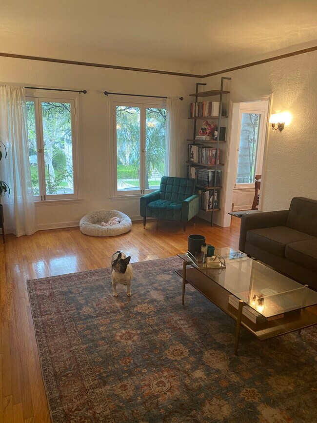 101 Living Room - 415 N Sycamore Ave Unit 101