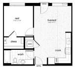 Discover the perfect blend of comfort and style in this modern urban floor plan.