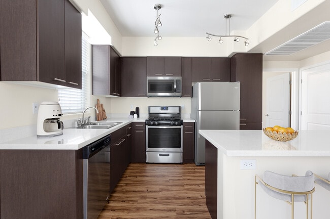 Cook, dine, and gather in a stylish kitchen space.