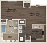 Tryon floor plan Ayrsley Lofts