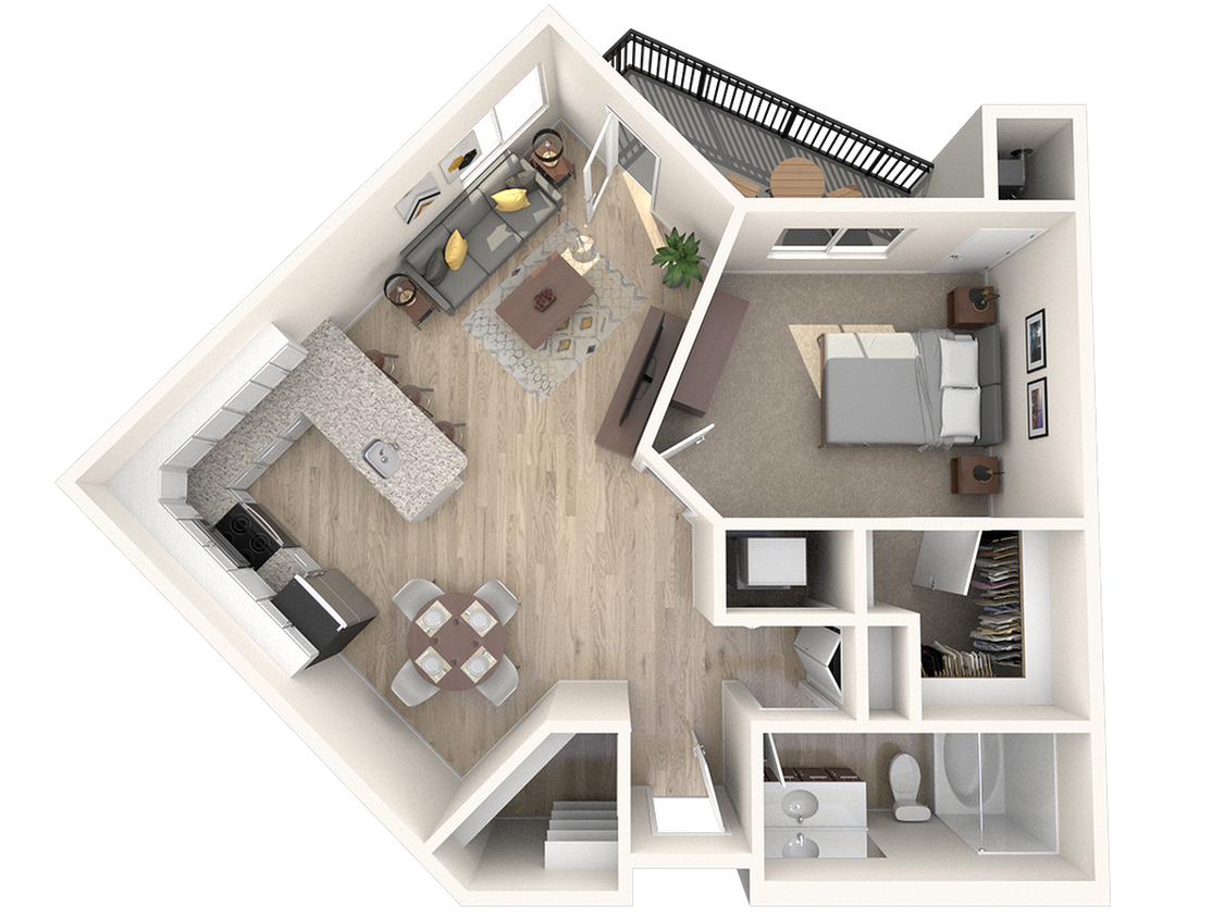 1 Bedroom 1 Bathroom Belmont - a1GR-belm