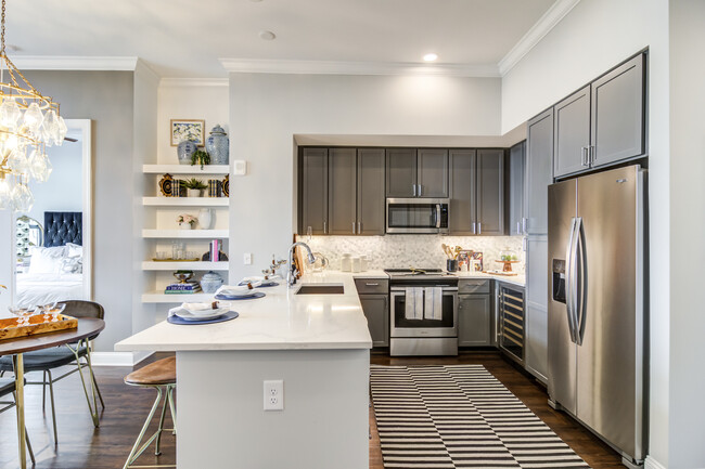 Model Kitchen 1 - The Ashley Gables Buckhead Apartments