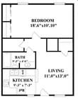 1BR/1BA
