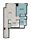 A | 1-Bedroom Floorplan