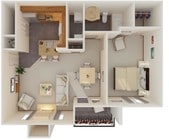 1 bed/ 1 bath 789 sqft