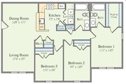 3BR/2BA